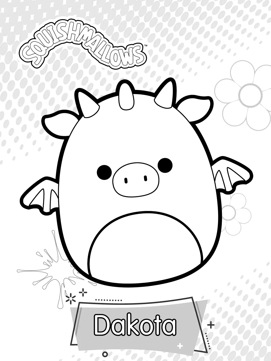 Desenhos de Squishmallow Para Colorir 60