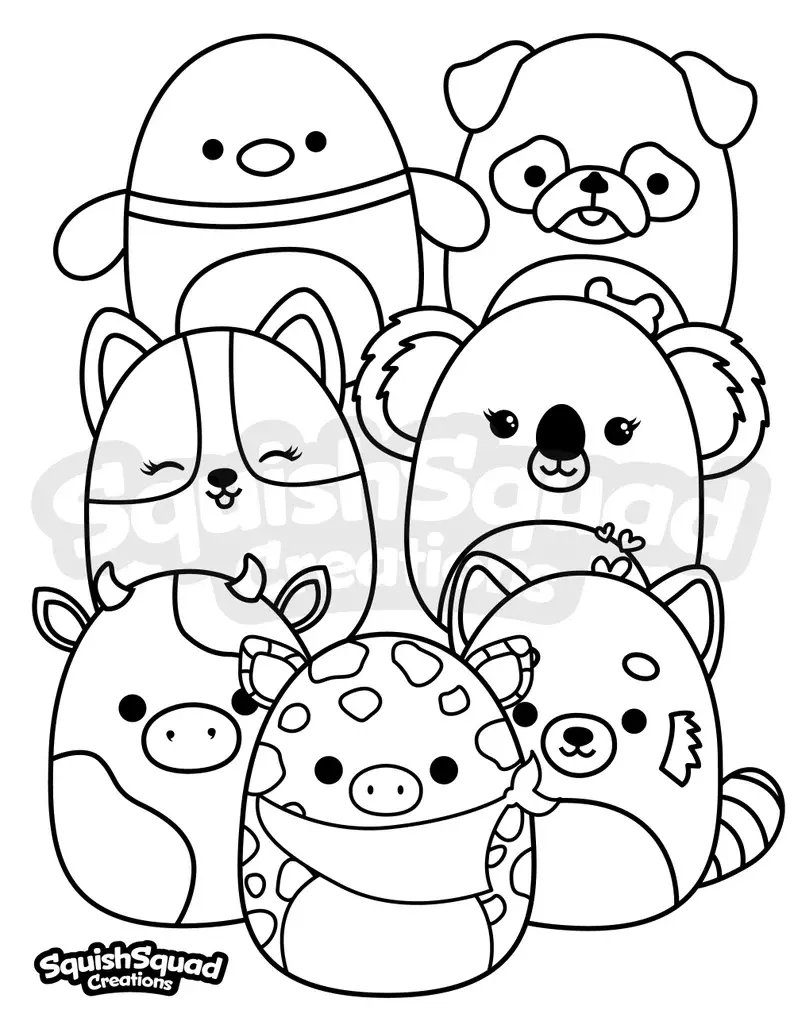 Squishmallow Para Colorear 62
