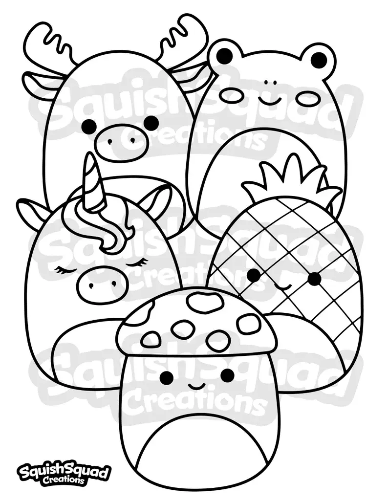 Squishmallow Para Colorear 63
