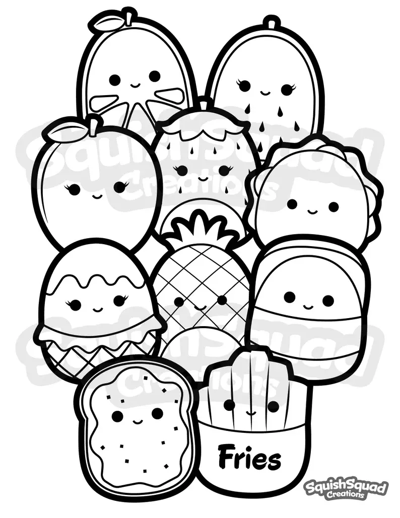 Squishmallow Para Colorear 65