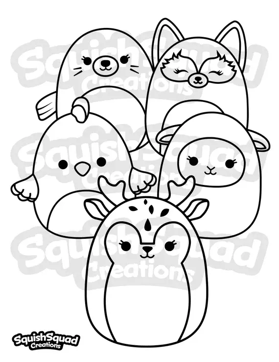 Squishmallow Para Colorear 66
