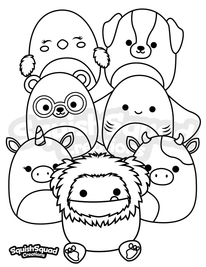 Squishmallow Para Colorear 68