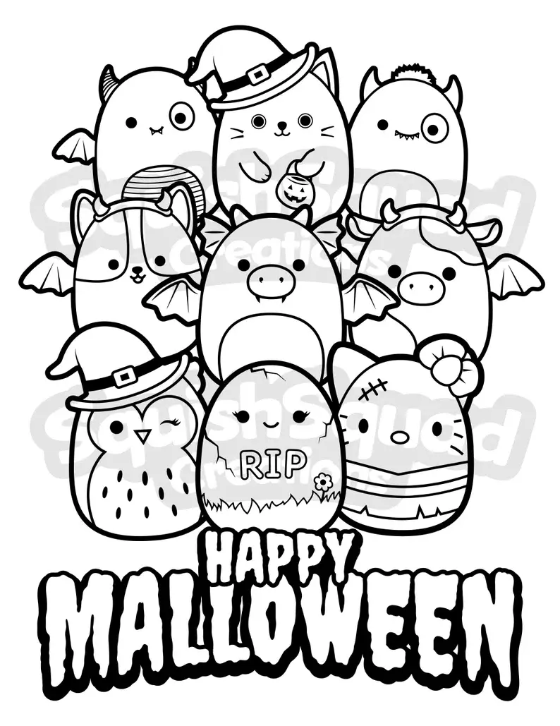 Squishmallow Para Colorear 75