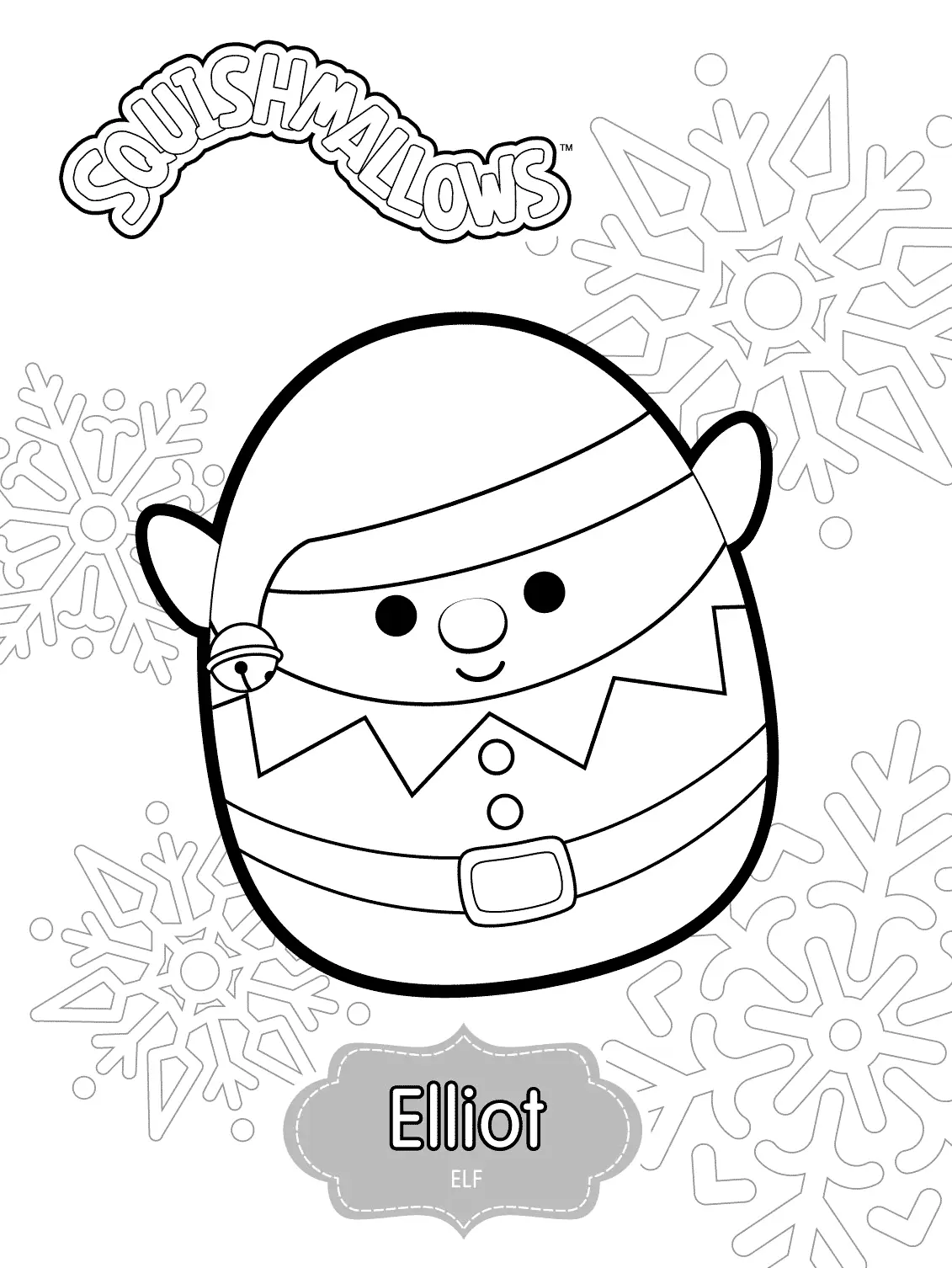 Squishmallow Para Colorear 79