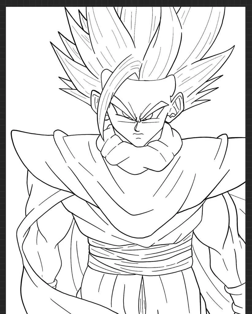 SSJ2 Gohan Ausmalbilder 12