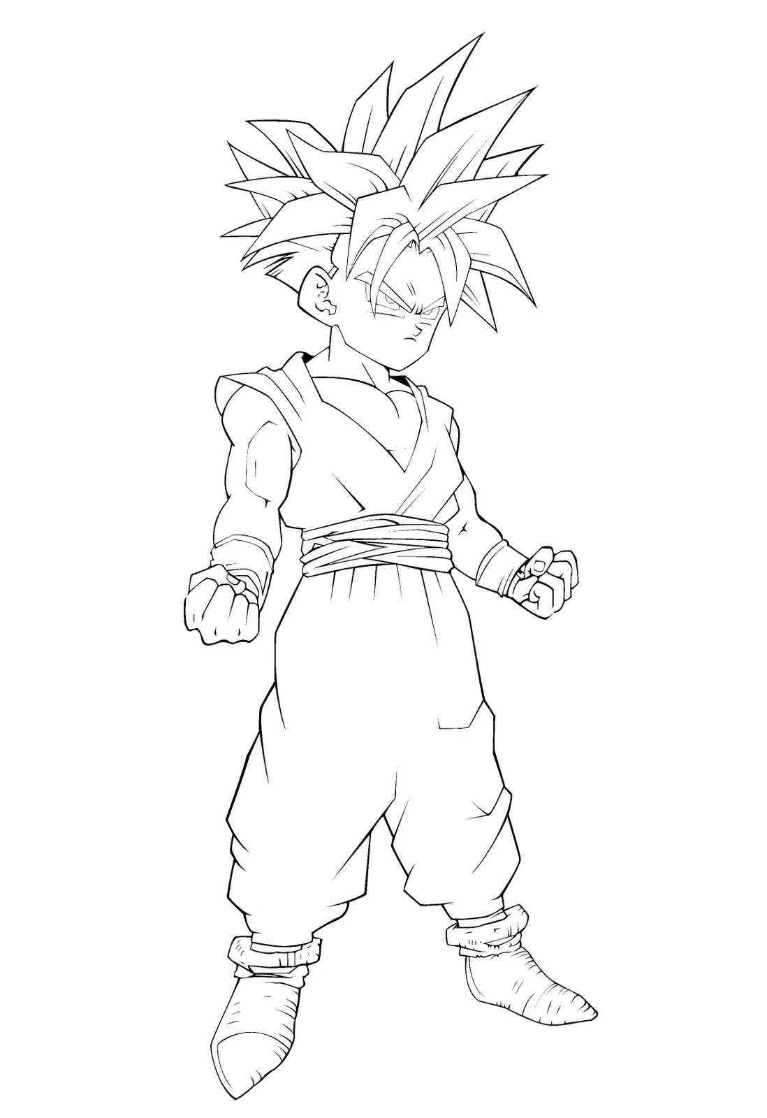 SSJ2 Gohan Ausmalbilder 14