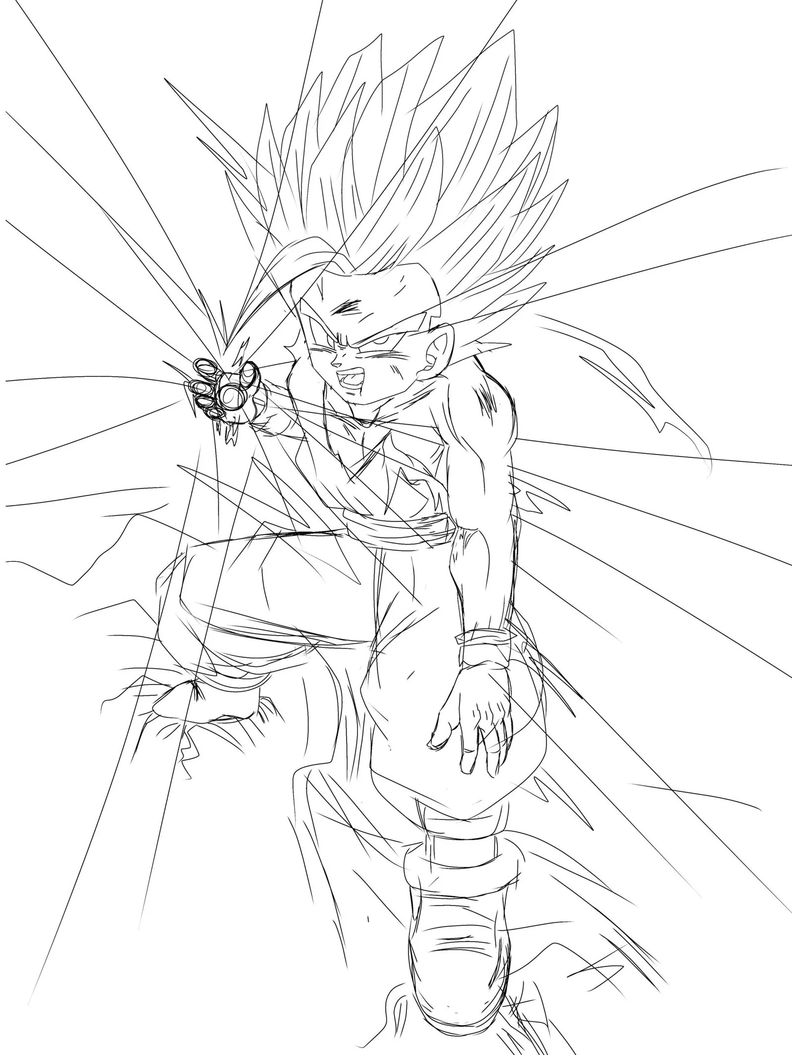 SSJ2 Gohan Ausmalbilder 16