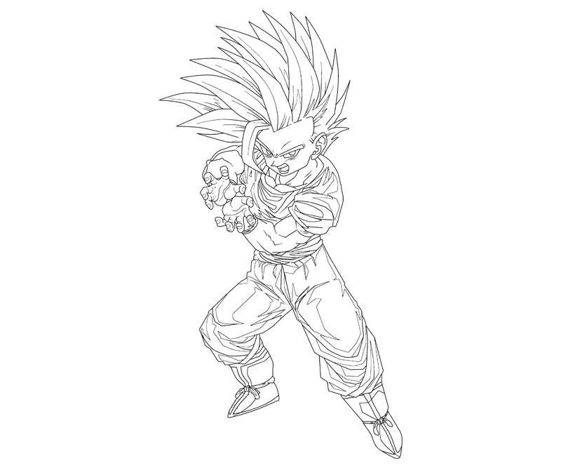 SSJ2 Gohan Ausmalbilder 18