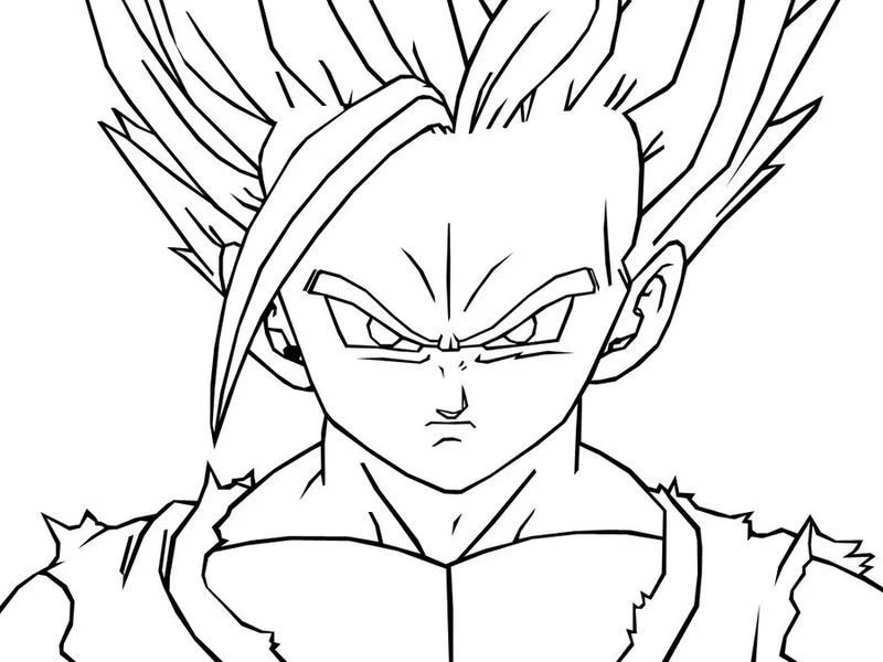 SSJ2 Gohan Ausmalbilder 2