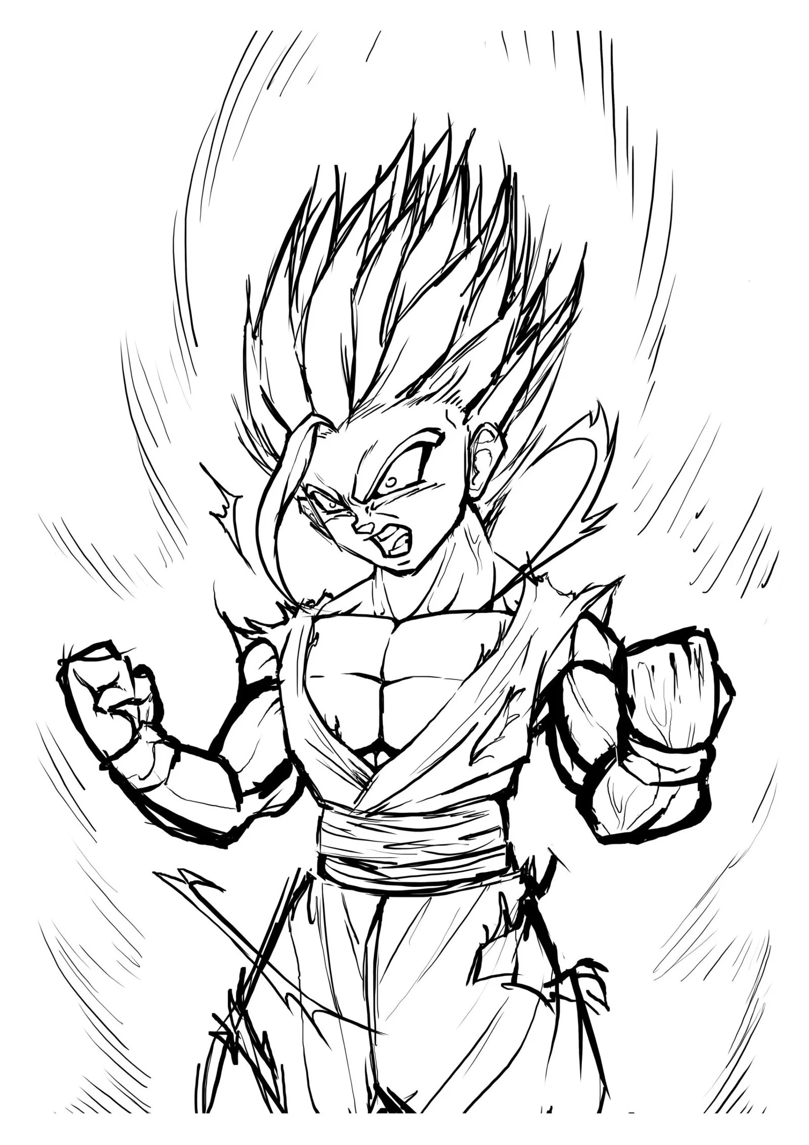 SSJ2 Gohan Ausmalbilder 20