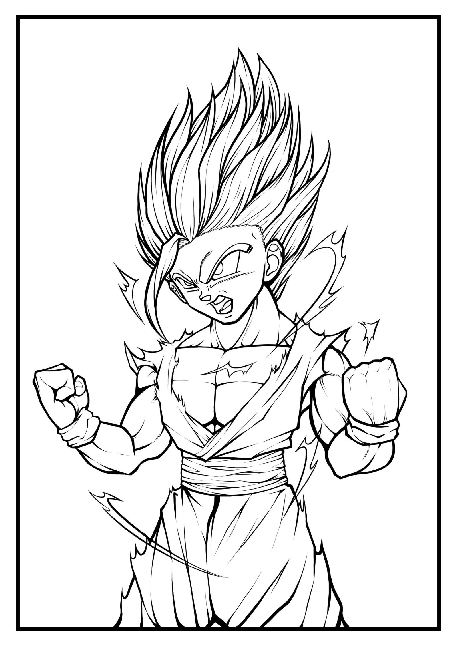 SSJ2 Gohan Ausmalbilder 21