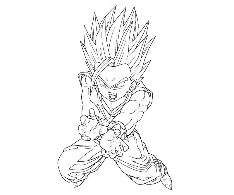 SSJ2 Gohan Ausmalbilder 24