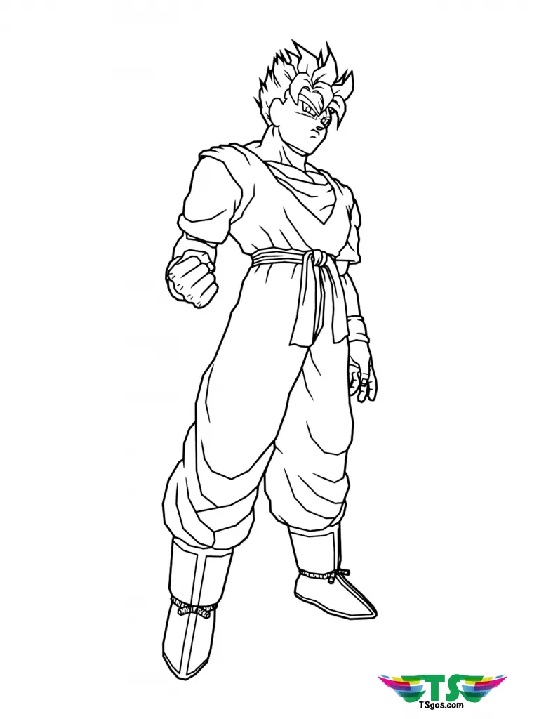SSJ2 Gohan Ausmalbilder 6