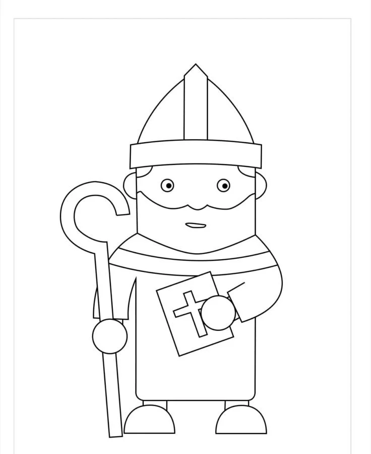 San Nicolas Para Colorear 7