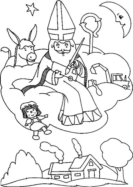 Ausmalbilder von St. Nikolaus 88