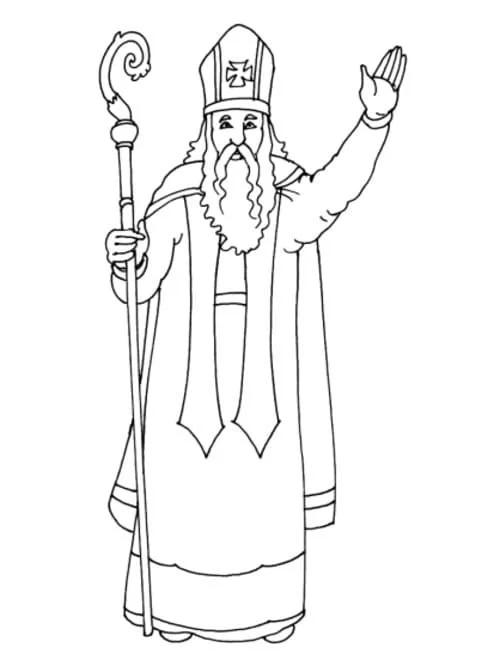 San Nicolas Para Colorear 89