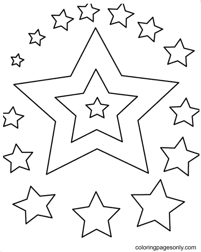 Stern Ausmalbilder 18