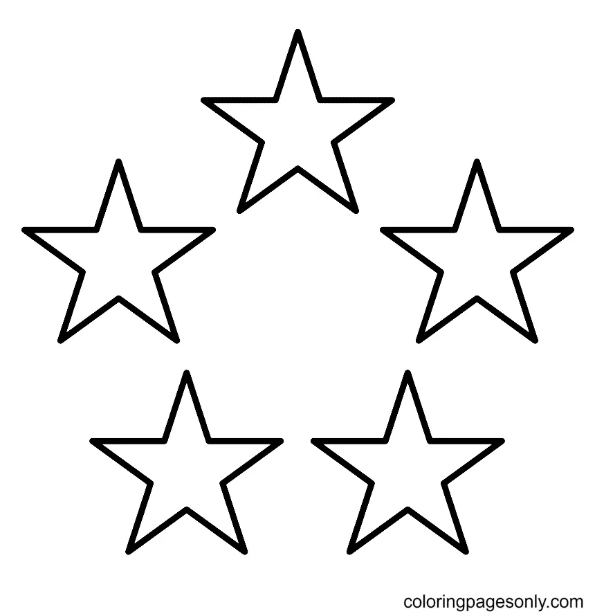 Stern Ausmalbilder 4