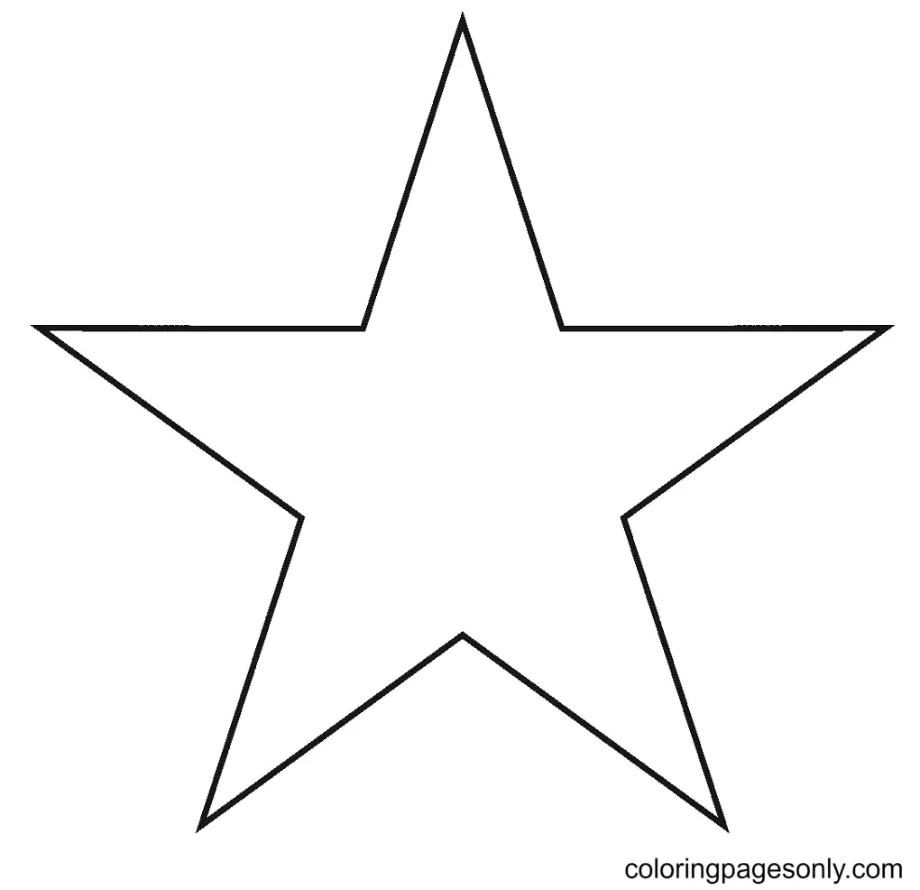 Stern Ausmalbilder 5