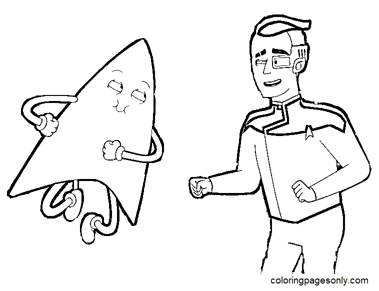 Star Trek Lower Decks Para Colorear