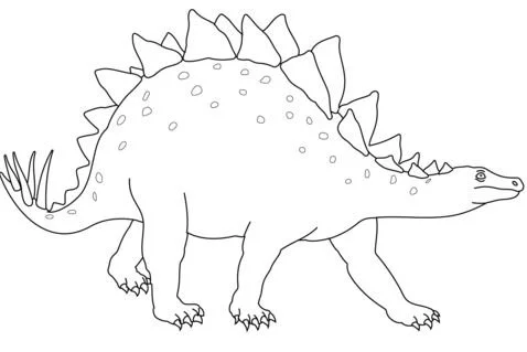 Ausmalbilder Stegosaurus 11