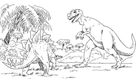 Estegosaurio Para Colorear 13