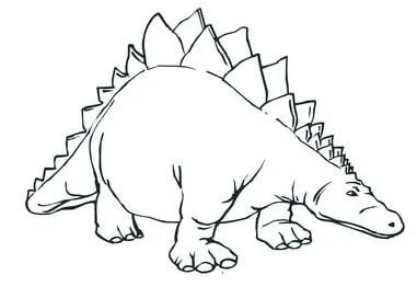 Ausmalbilder Stegosaurus 15