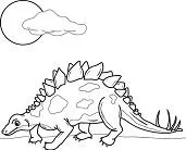 Estegosaurio Para Colorear 16