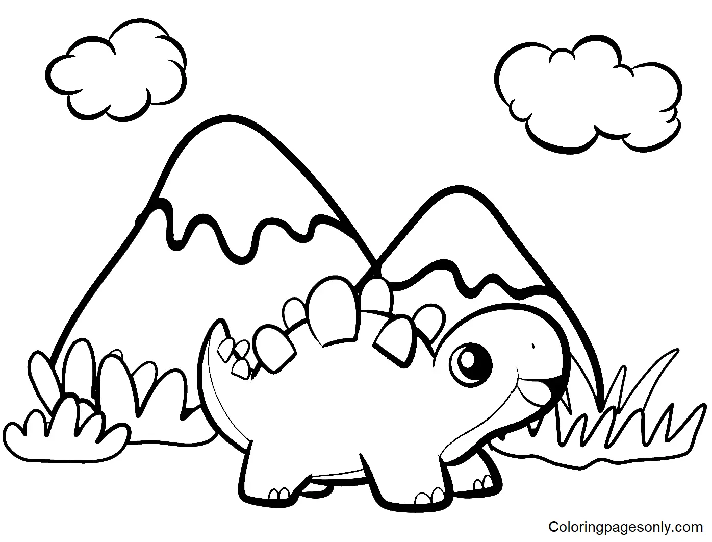 Ausmalbilder Stegosaurus 20