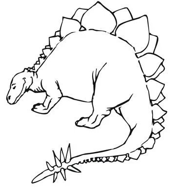 Ausmalbilder Stegosaurus 7