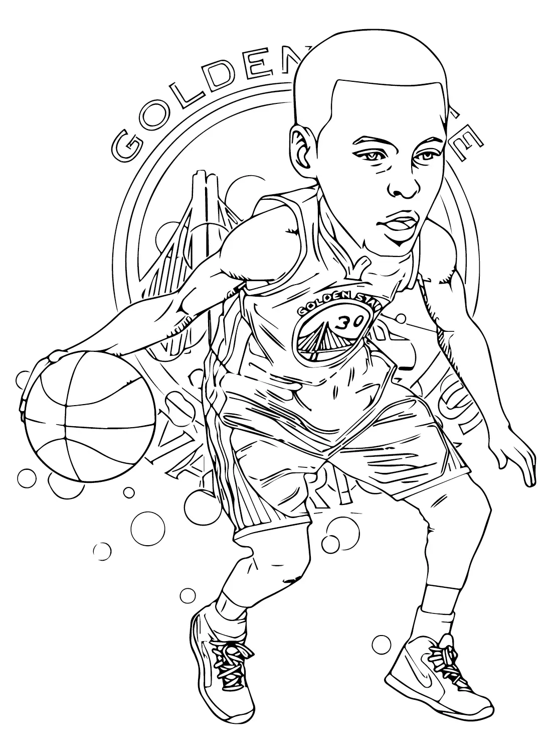 Stephen Curry Ausmalbilder 3
