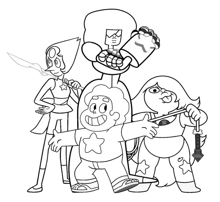 Steven Universe Para Colorear 14