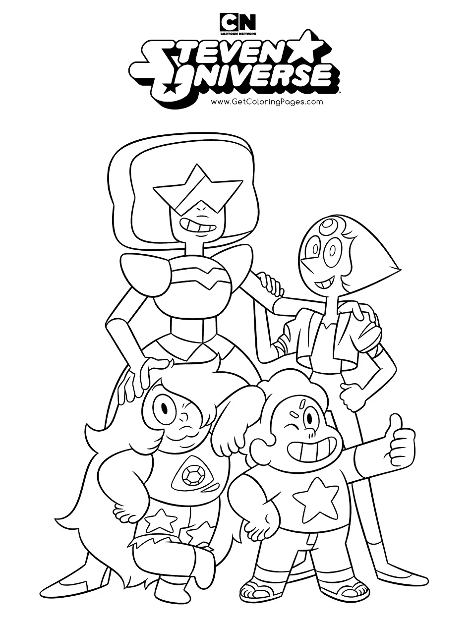 Steven Universe Para Colorear 7