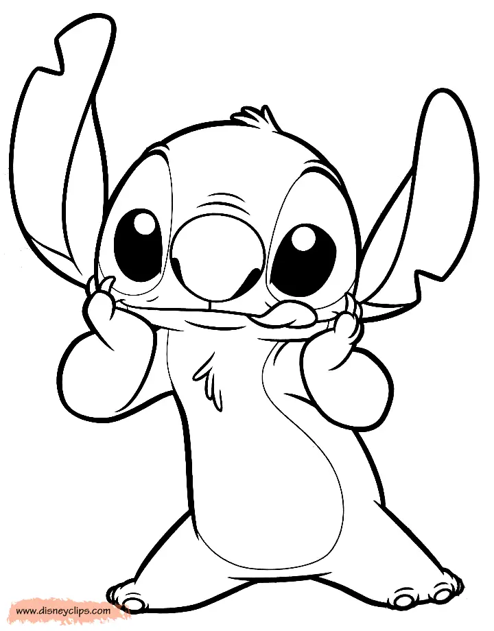 Stitch Coloring Pages 1