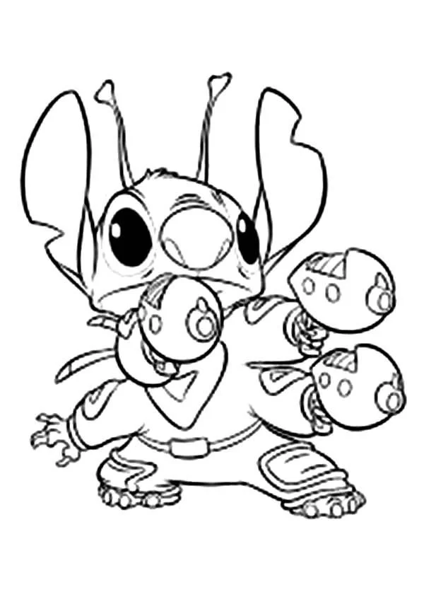 Stitch Coloring Pages 11