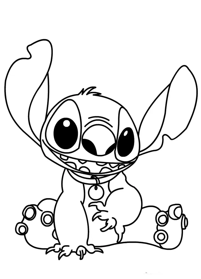 Stitch Coloring Pages 12