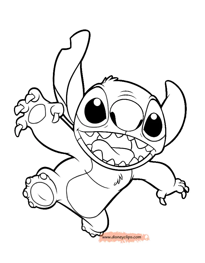 Stitch Coloring Pages 16