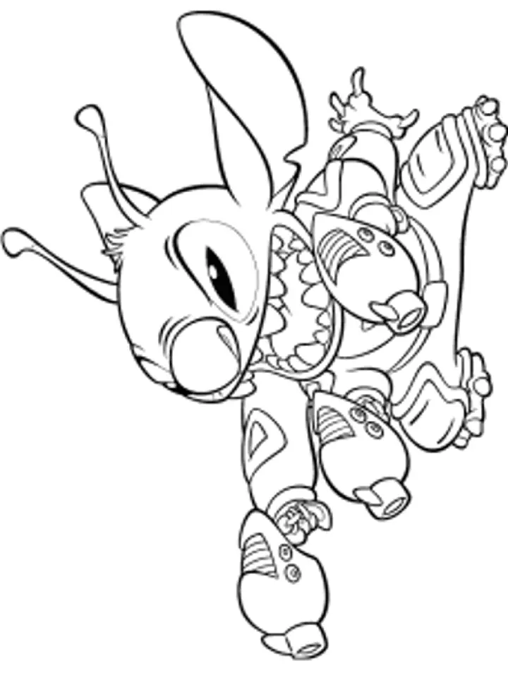 Stitch Para Colorear 17