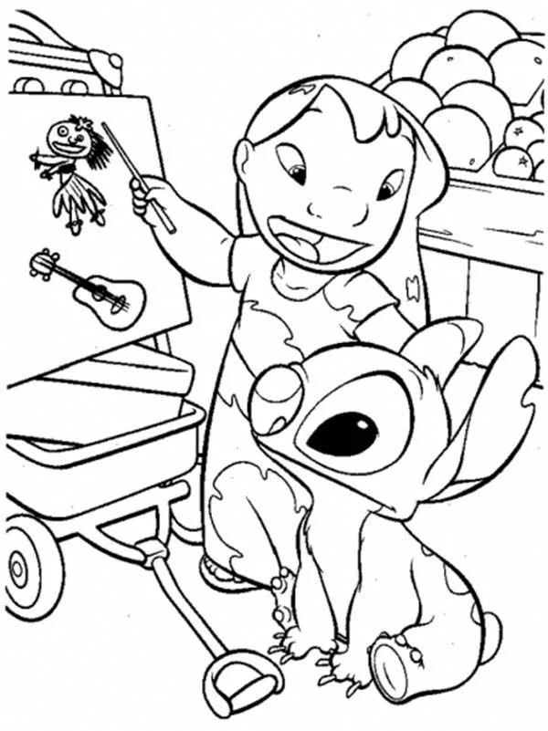 Stitch Ausmalbilder