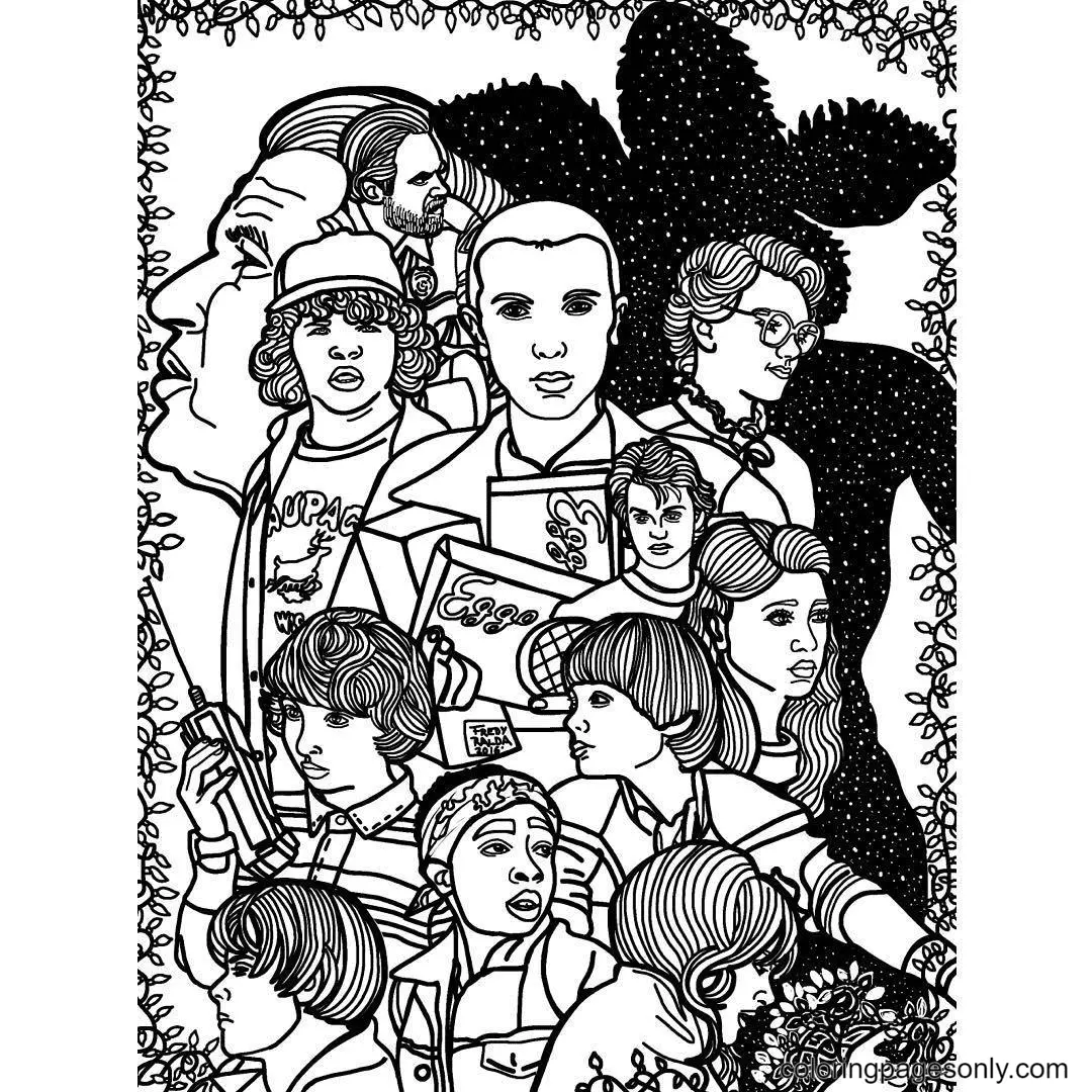 Stranger Things Ausmalbilder 11