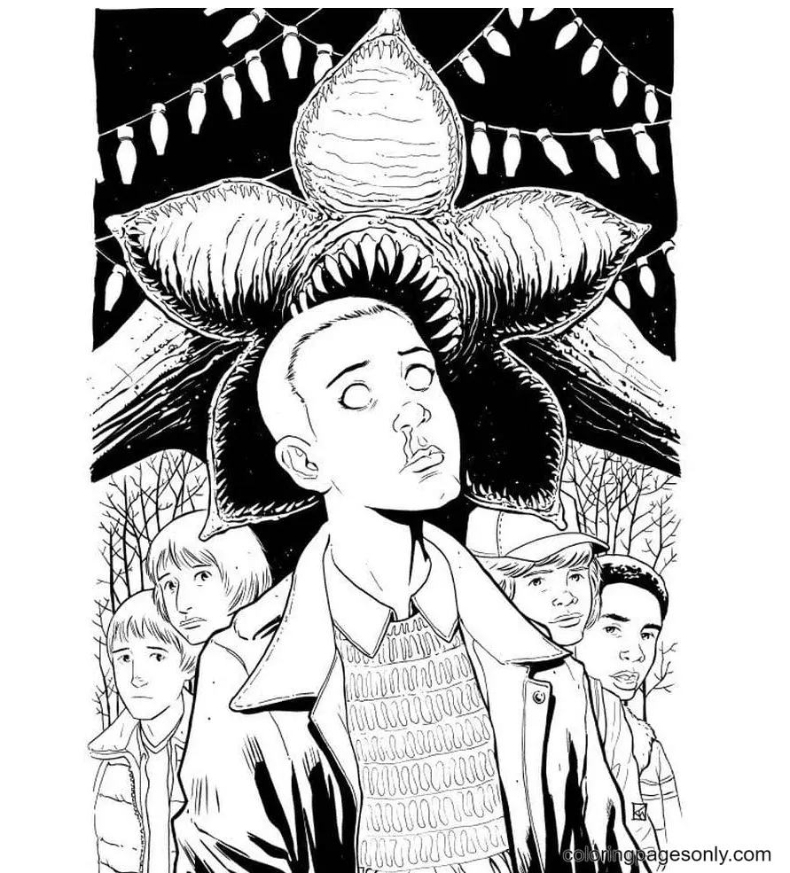 Stranger Things Ausmalbilder 74