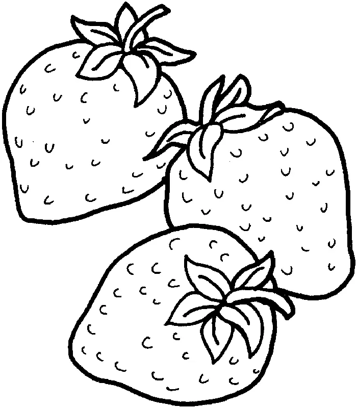 Desenhos de Morango Para Colorir 8