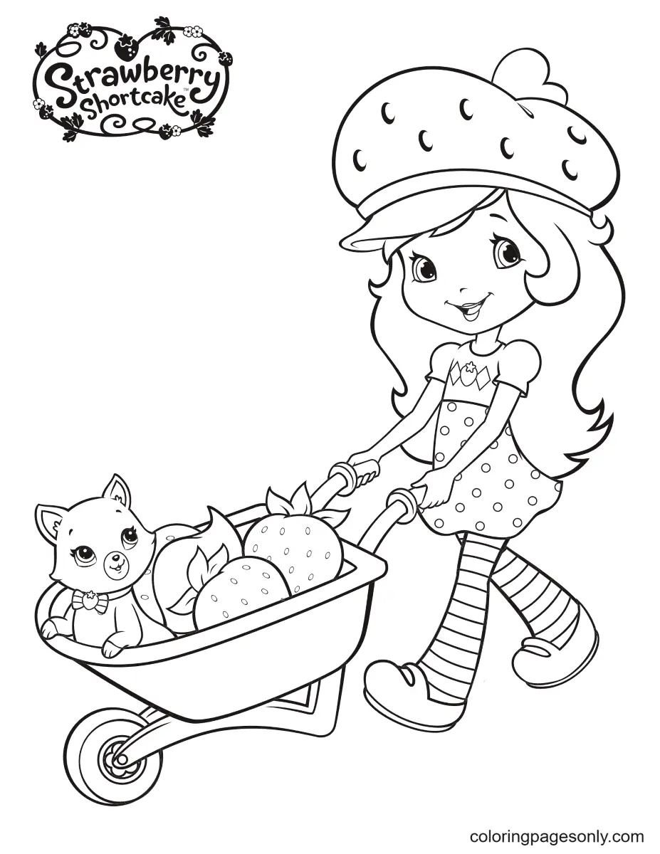 Strawberry Shortcake Coloring Pages 1