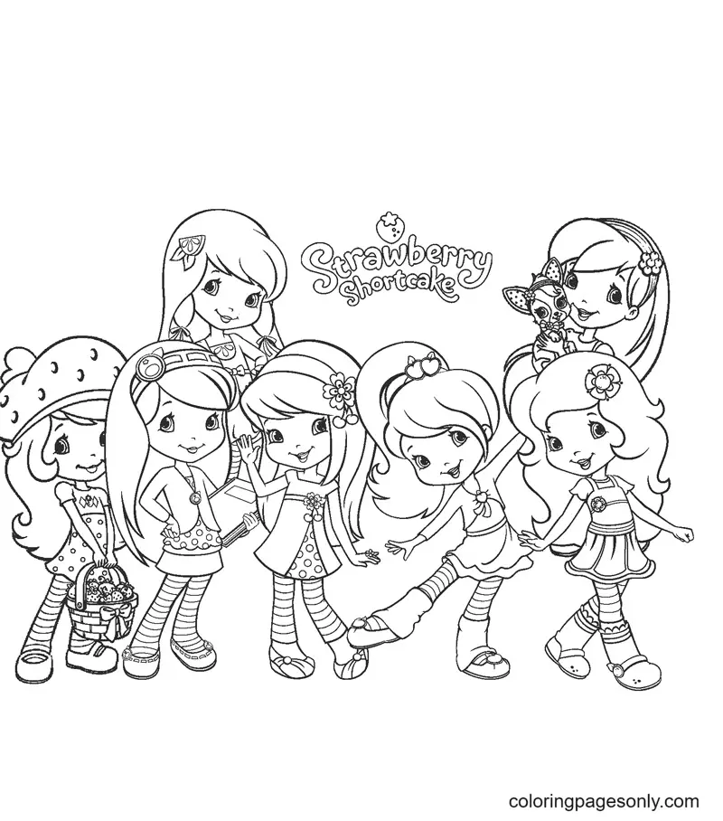 Strawberry Shortcake Coloring Pages 2