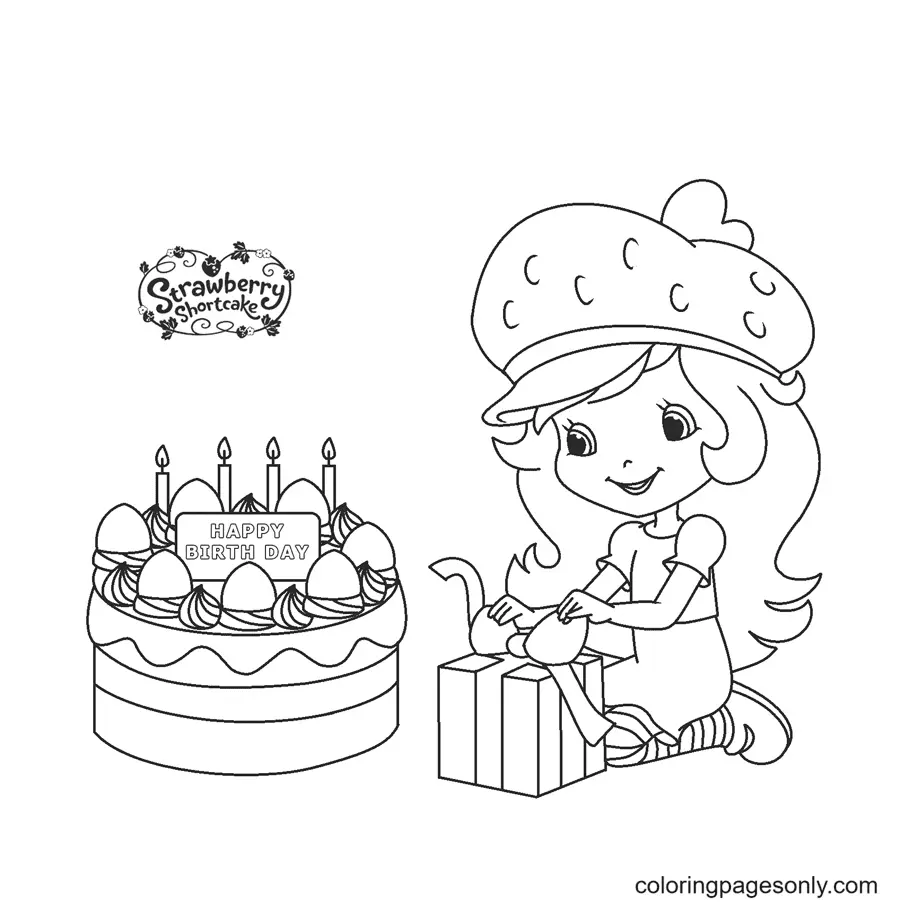 Strawberry Shortcake Coloring Pages 36