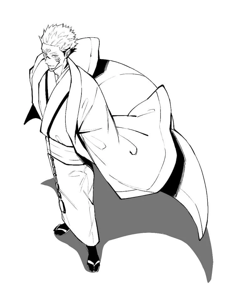 Sukuna Coloring Pages 6