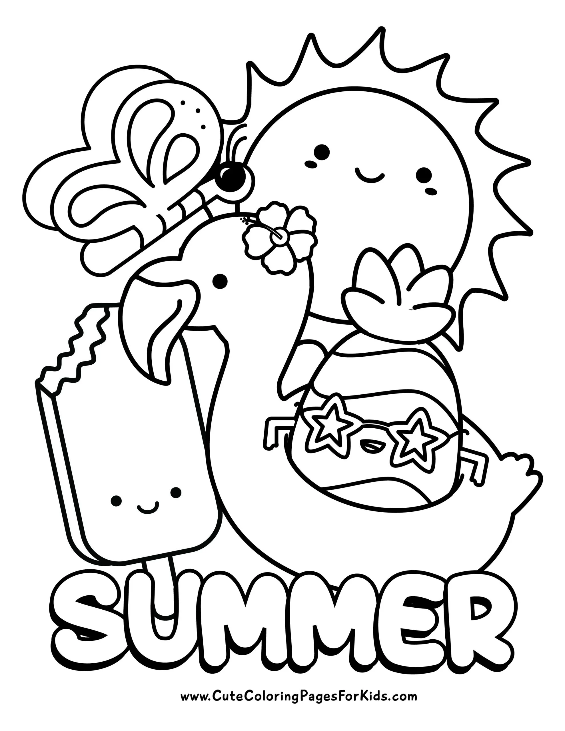 Sommer Essen Ausmalbilder 8