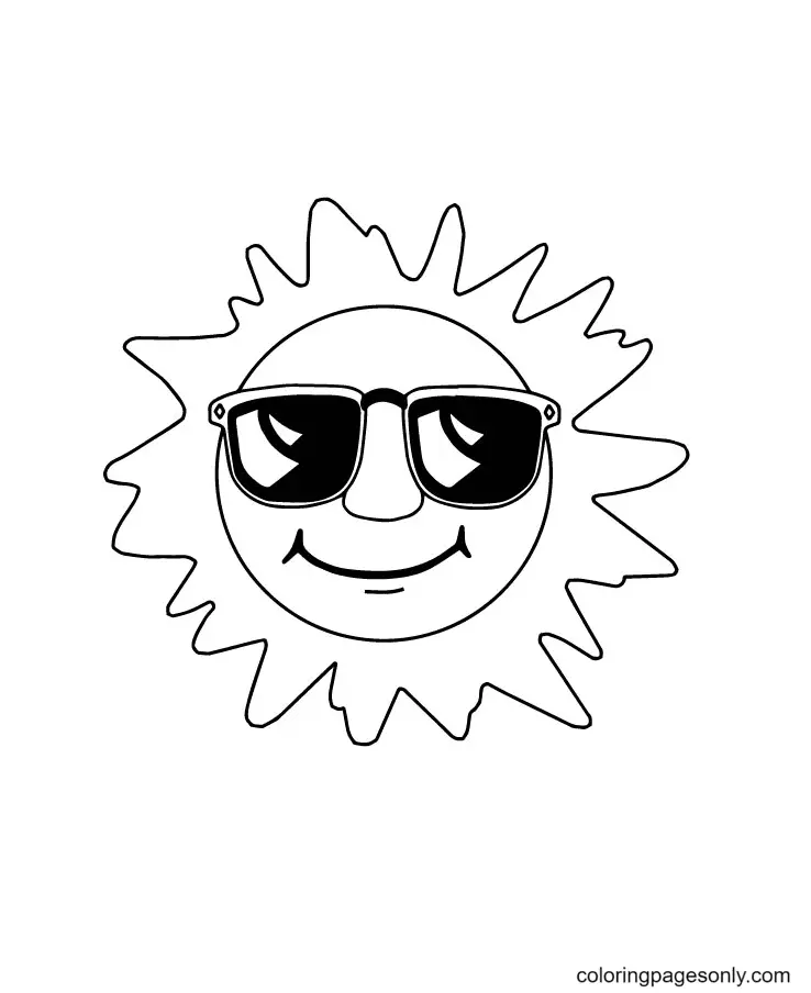 Sun Coloring Pages 18