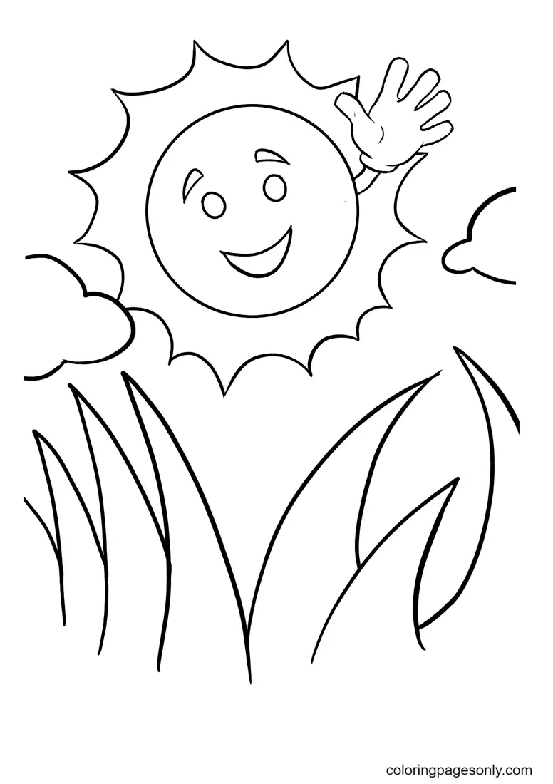 Sun Coloring Pages 26