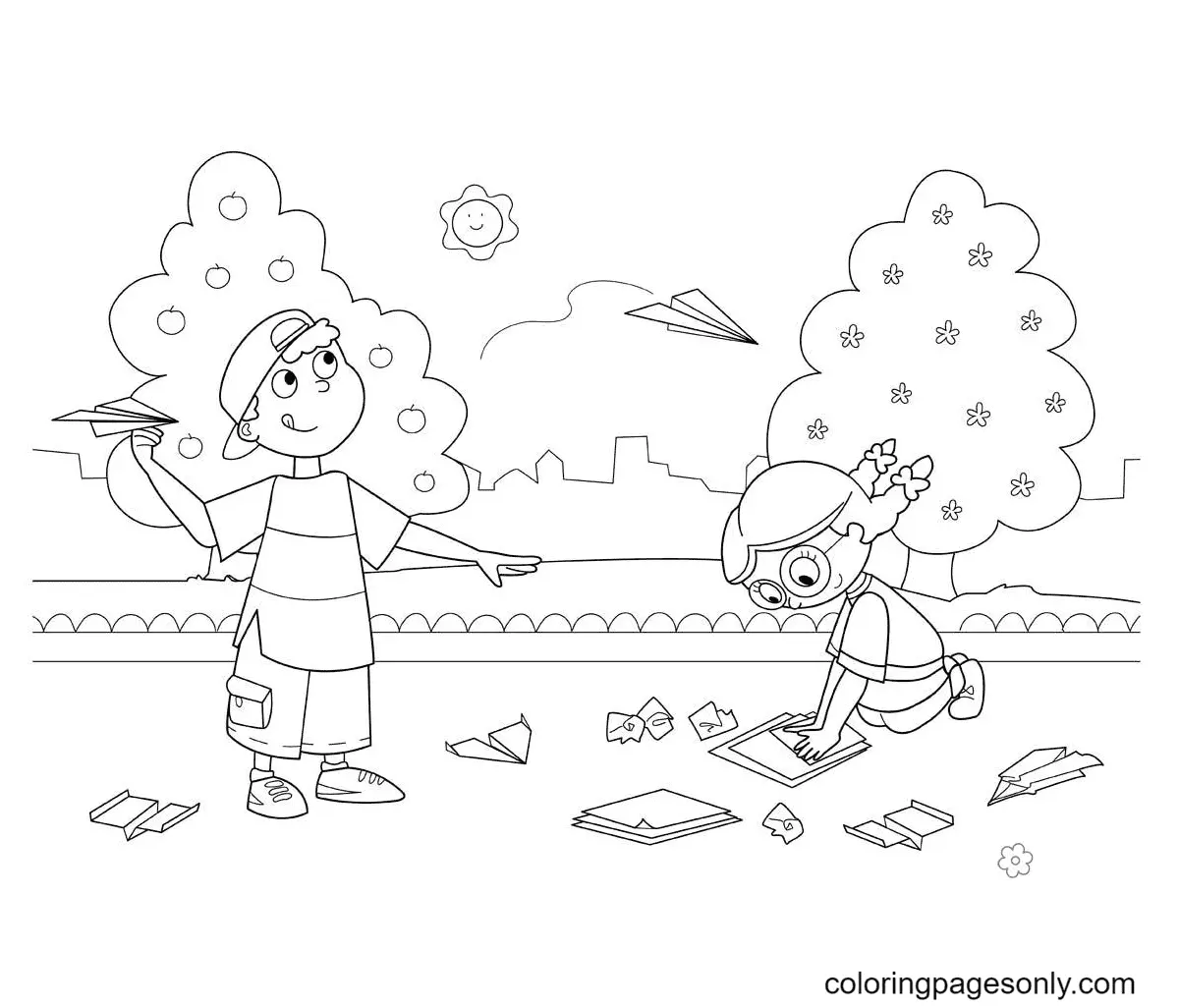 Sun Coloring Pages 31